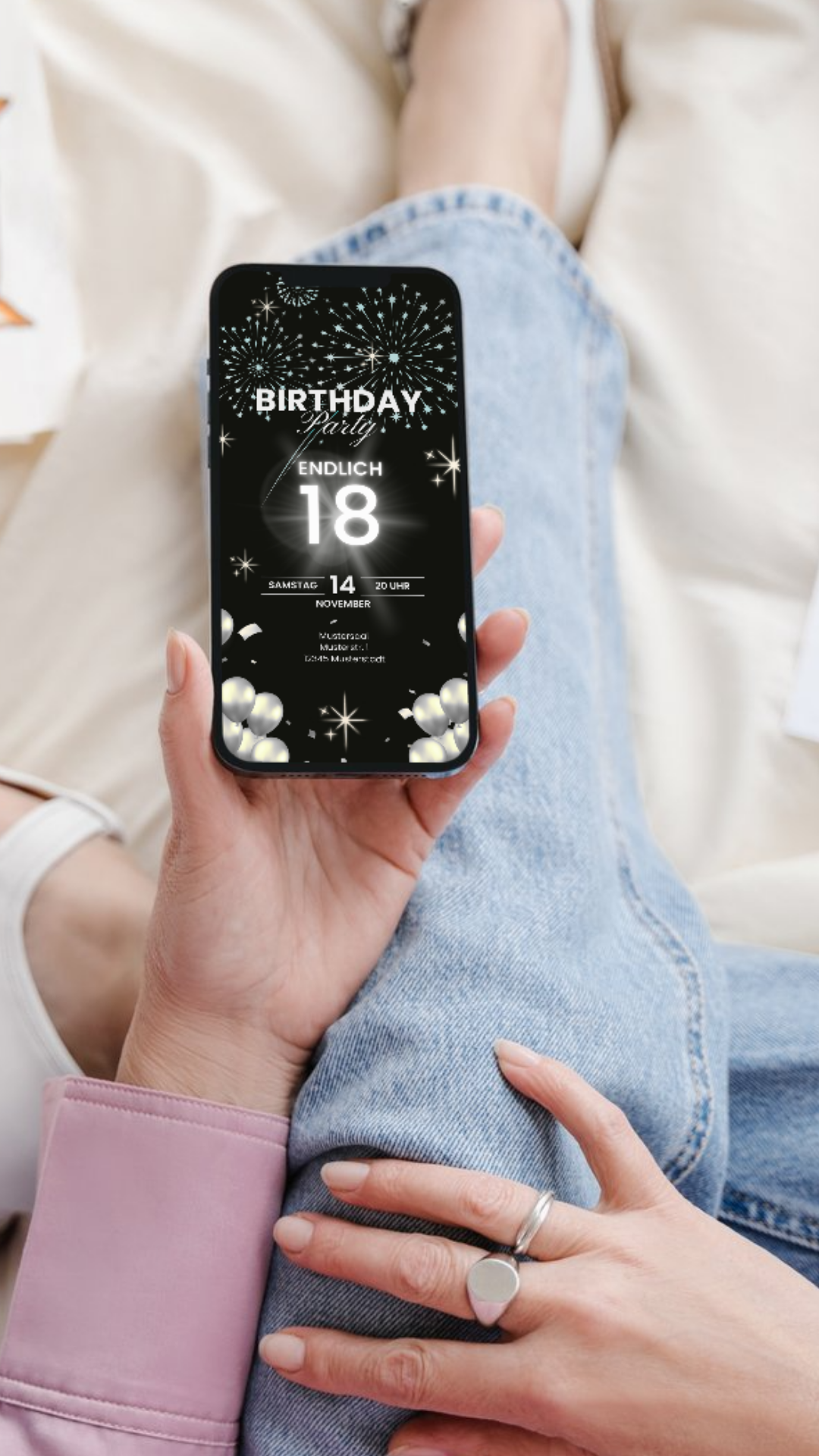 18. Geburtstag Silber