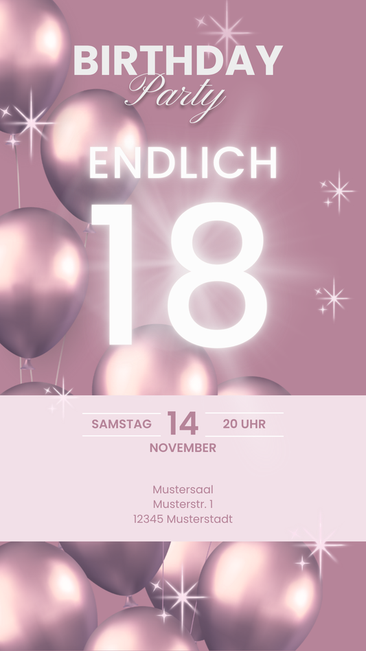 18. Geburtstag Rose