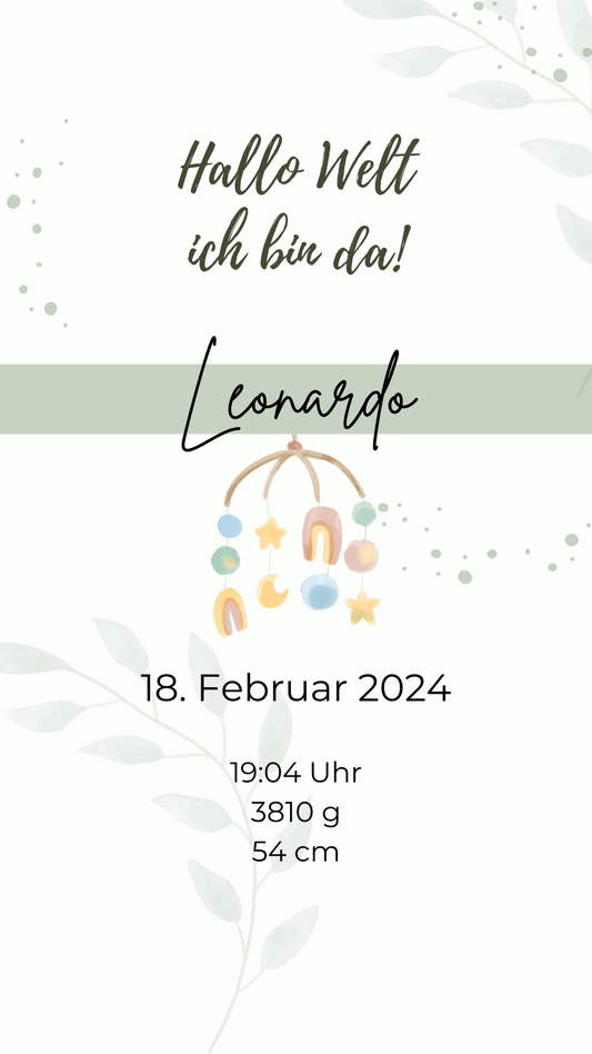 Hallo Welt Leonardo ohne Bild
