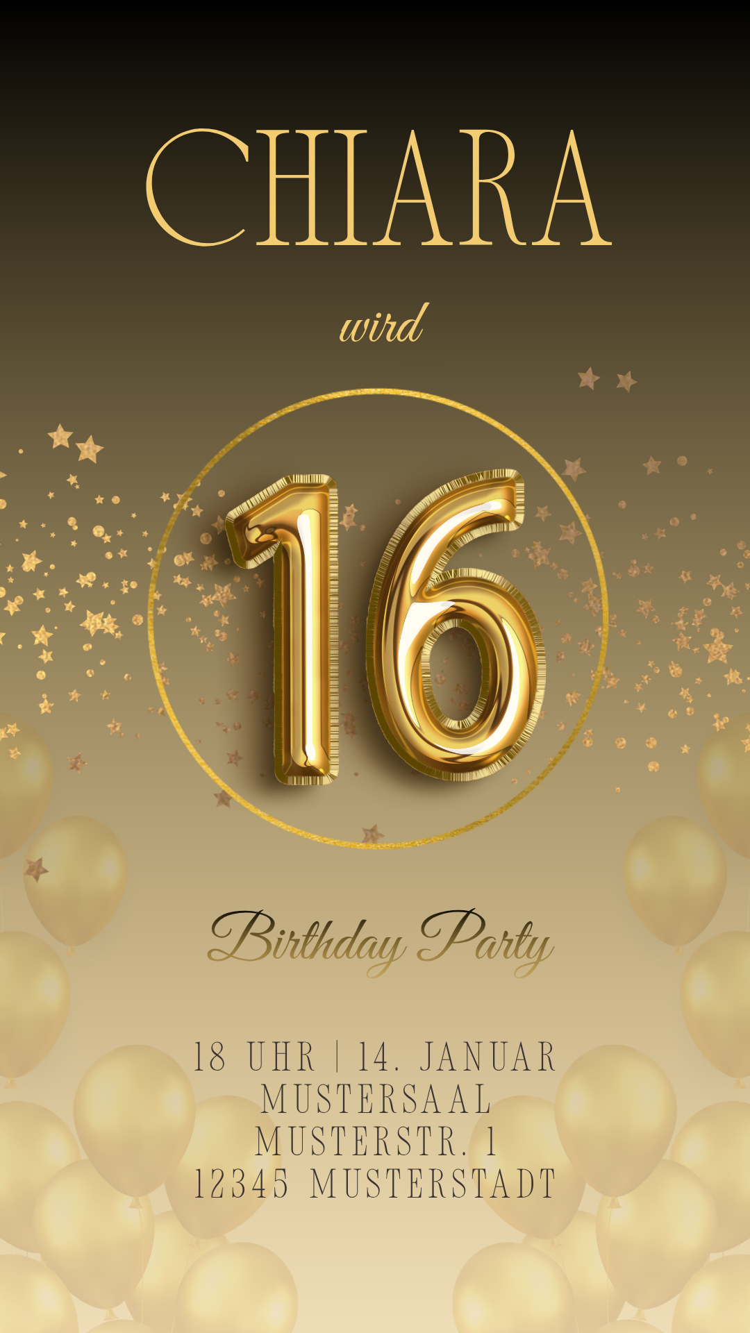 16. Geburtstag Chiara ohne Bild