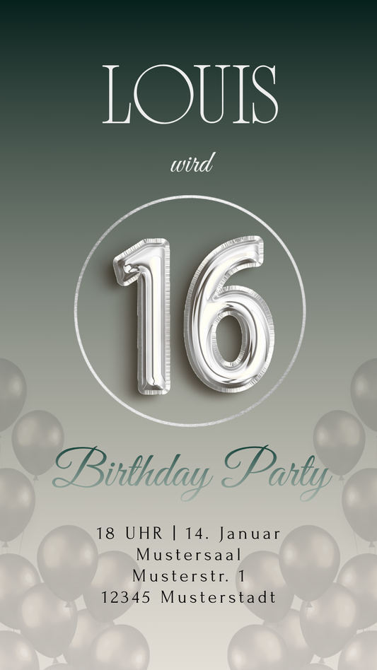 16. Geburtstag Louis ohne Bild