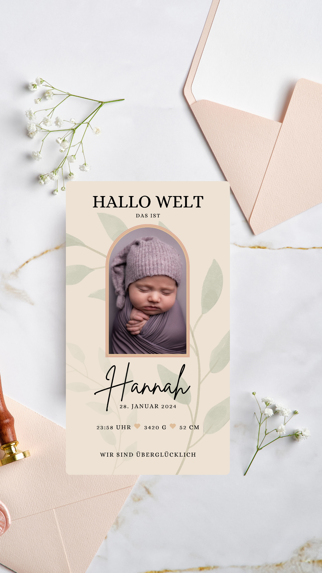 Hallo Welt Hannah mit Bild