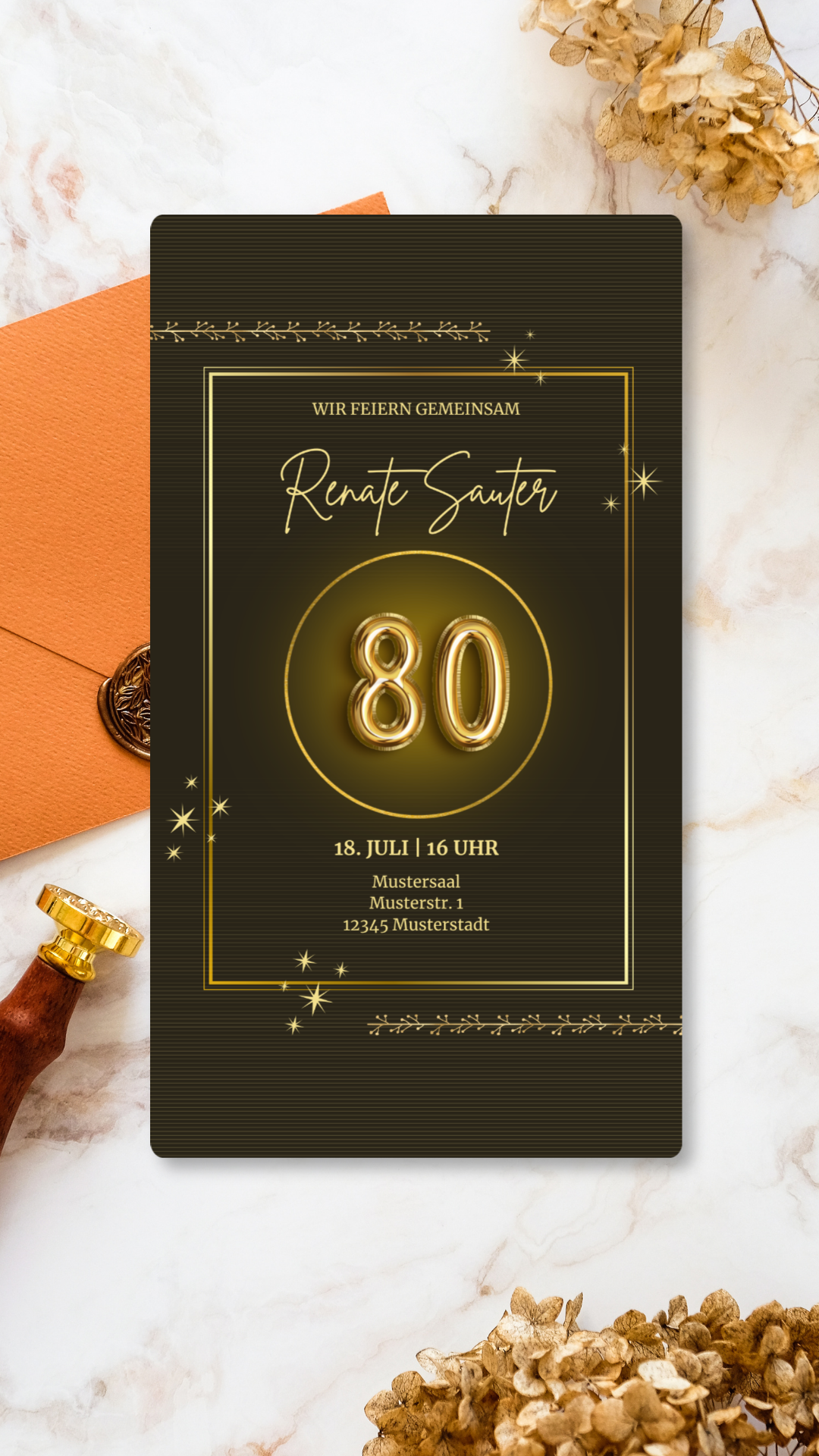 80. Geburtstag ohne Bild