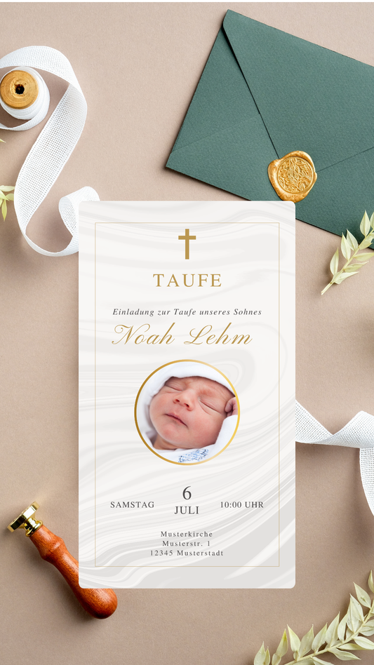 Taufe Noah mit Bild