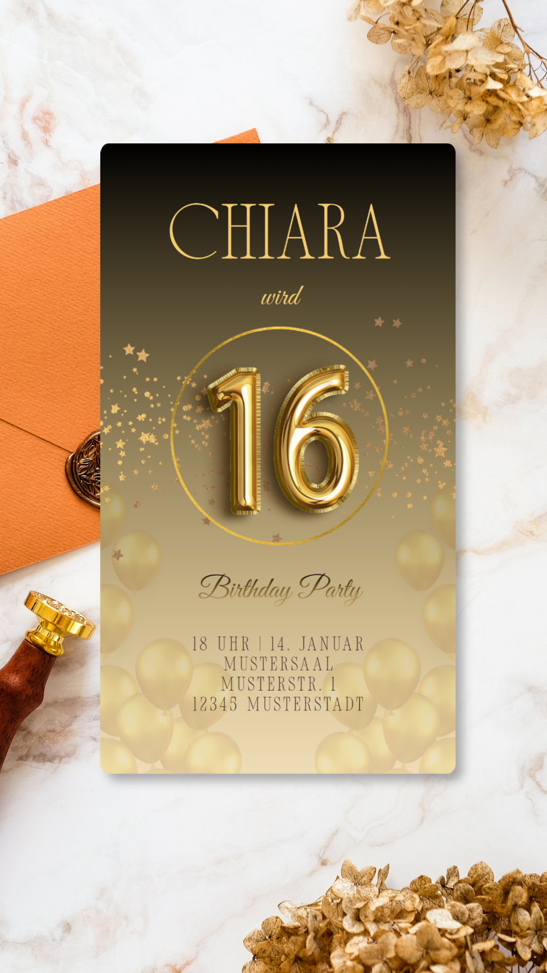 16. Geburtstag Chiara ohne Bild