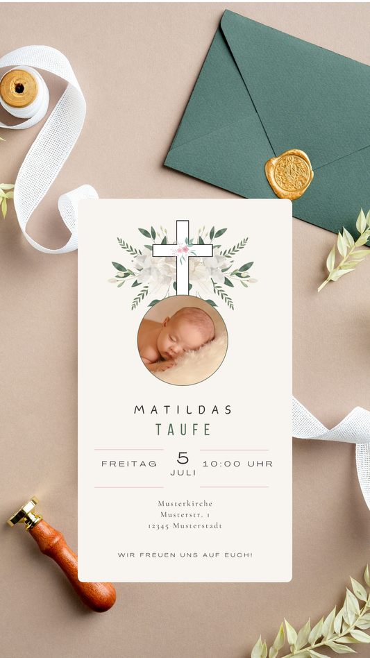 Taufe Matilda mit Bild
