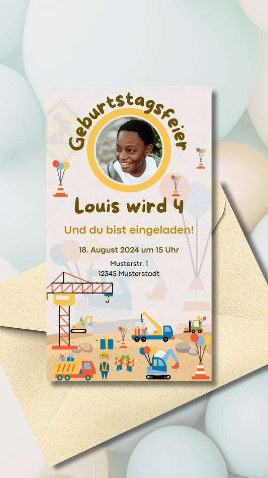 Baustelle mit Bild