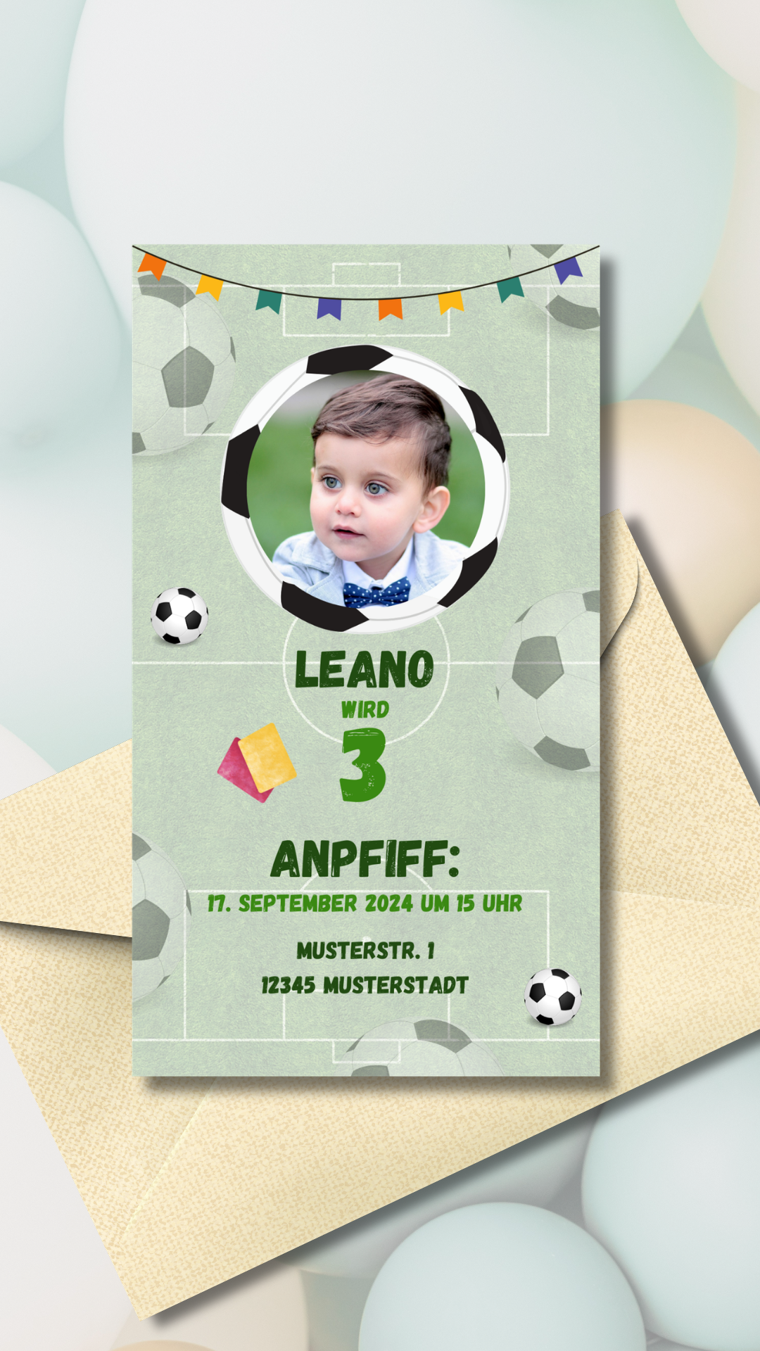 Fußball mit Bild