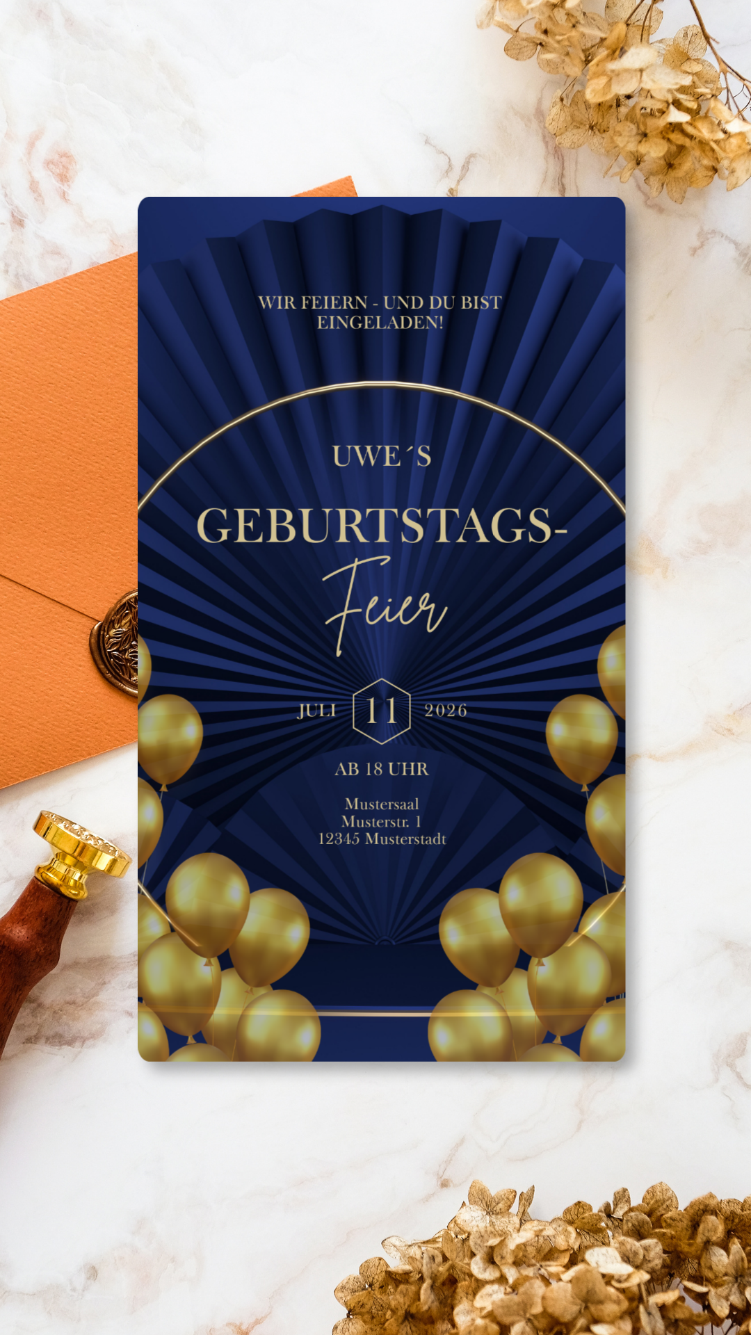 Geburtstag Blue