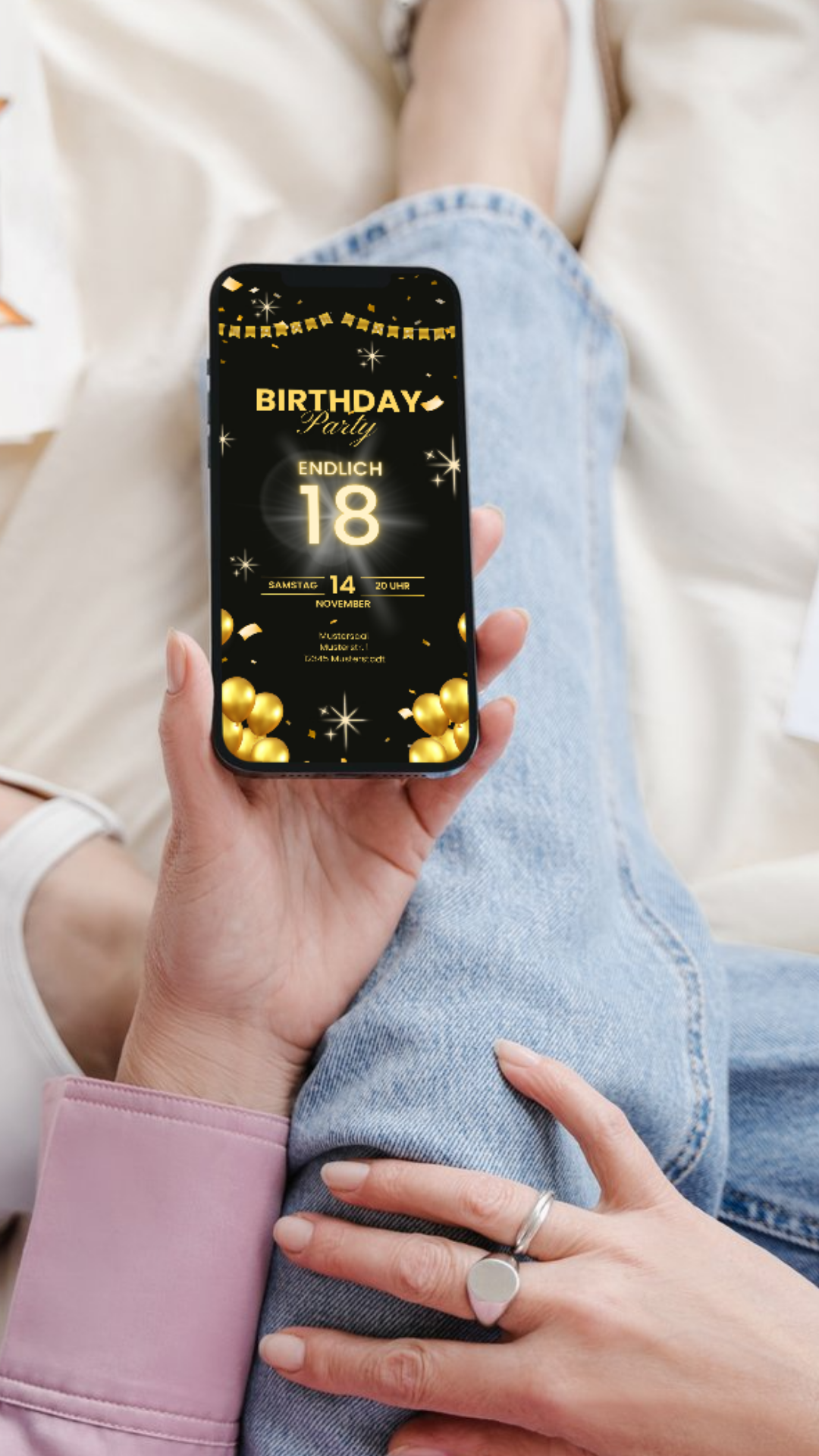 18. Geburtstag Gold