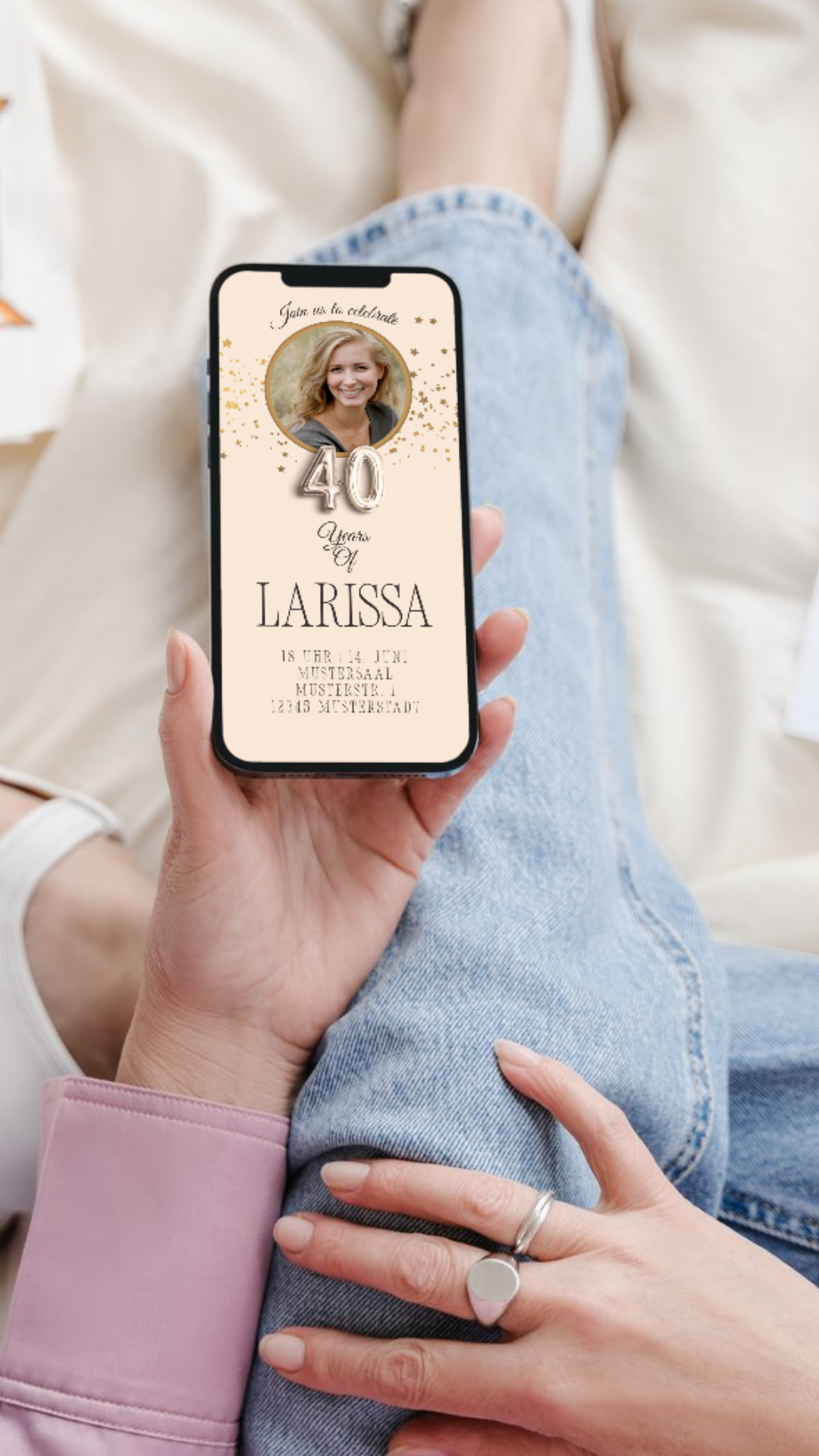 40. Geburtstag Larissa mit Bild