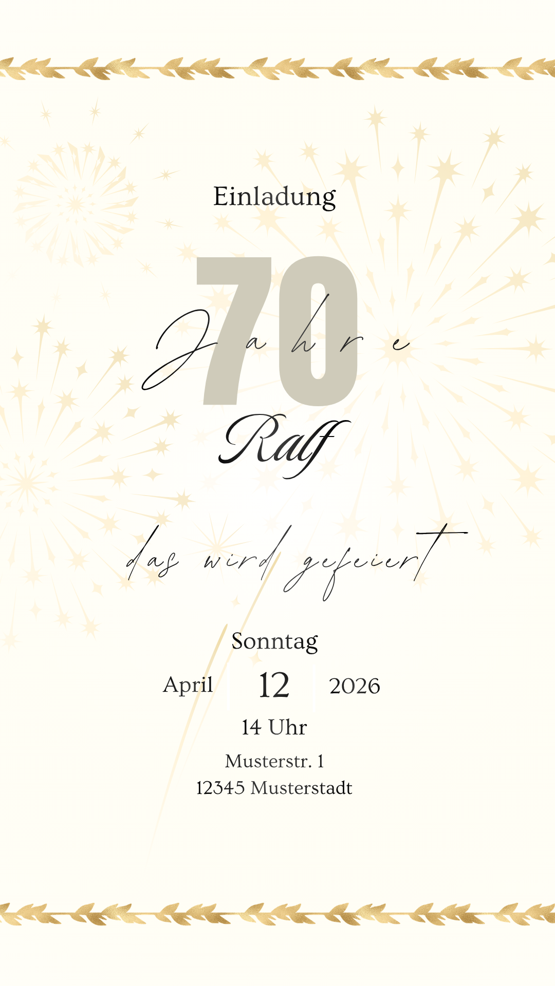 70. Geburtstag