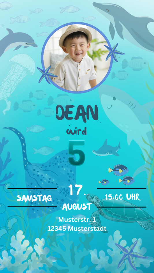 Unterwasserwelt mit Bild