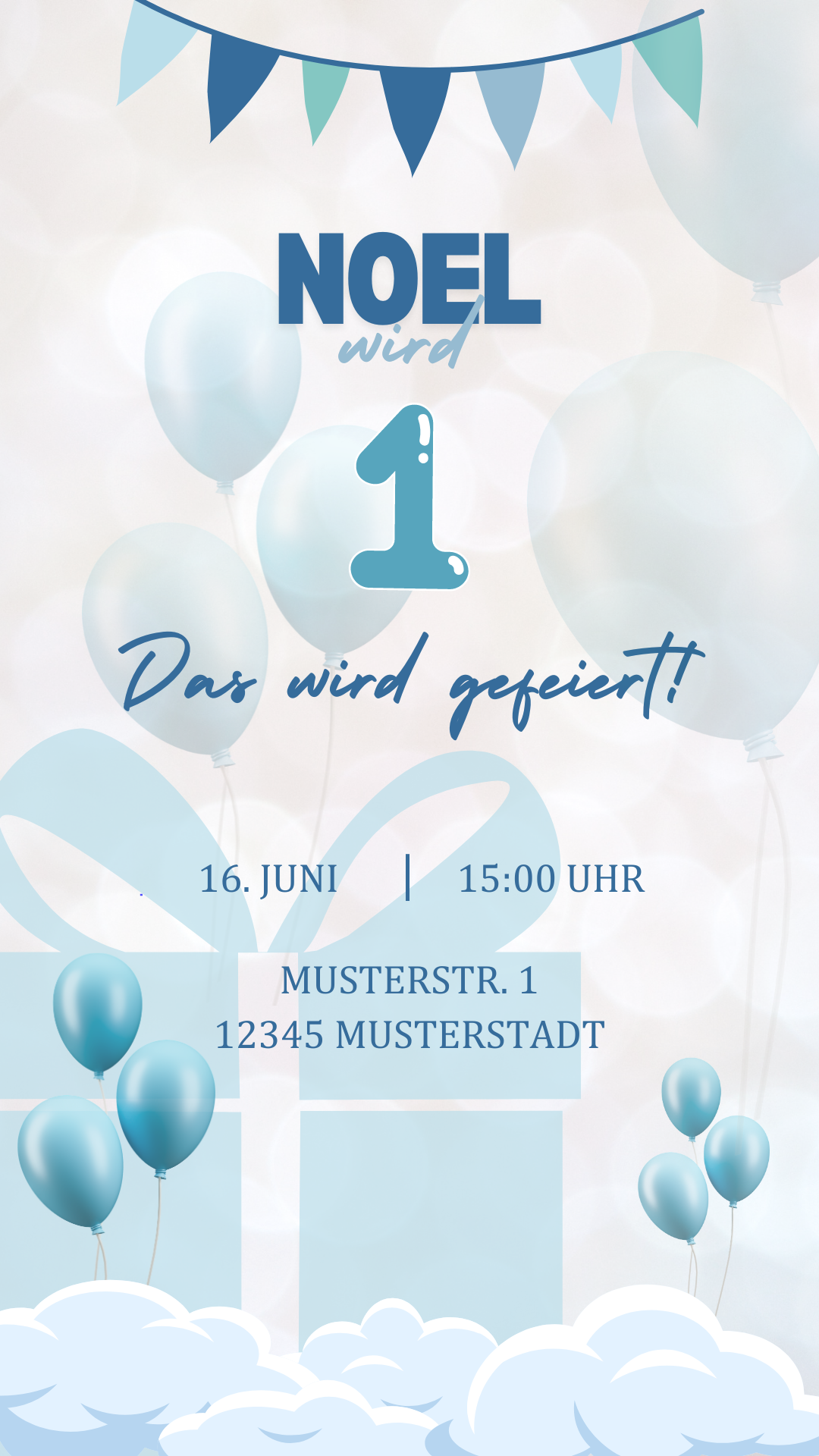 Blau ohne Bild