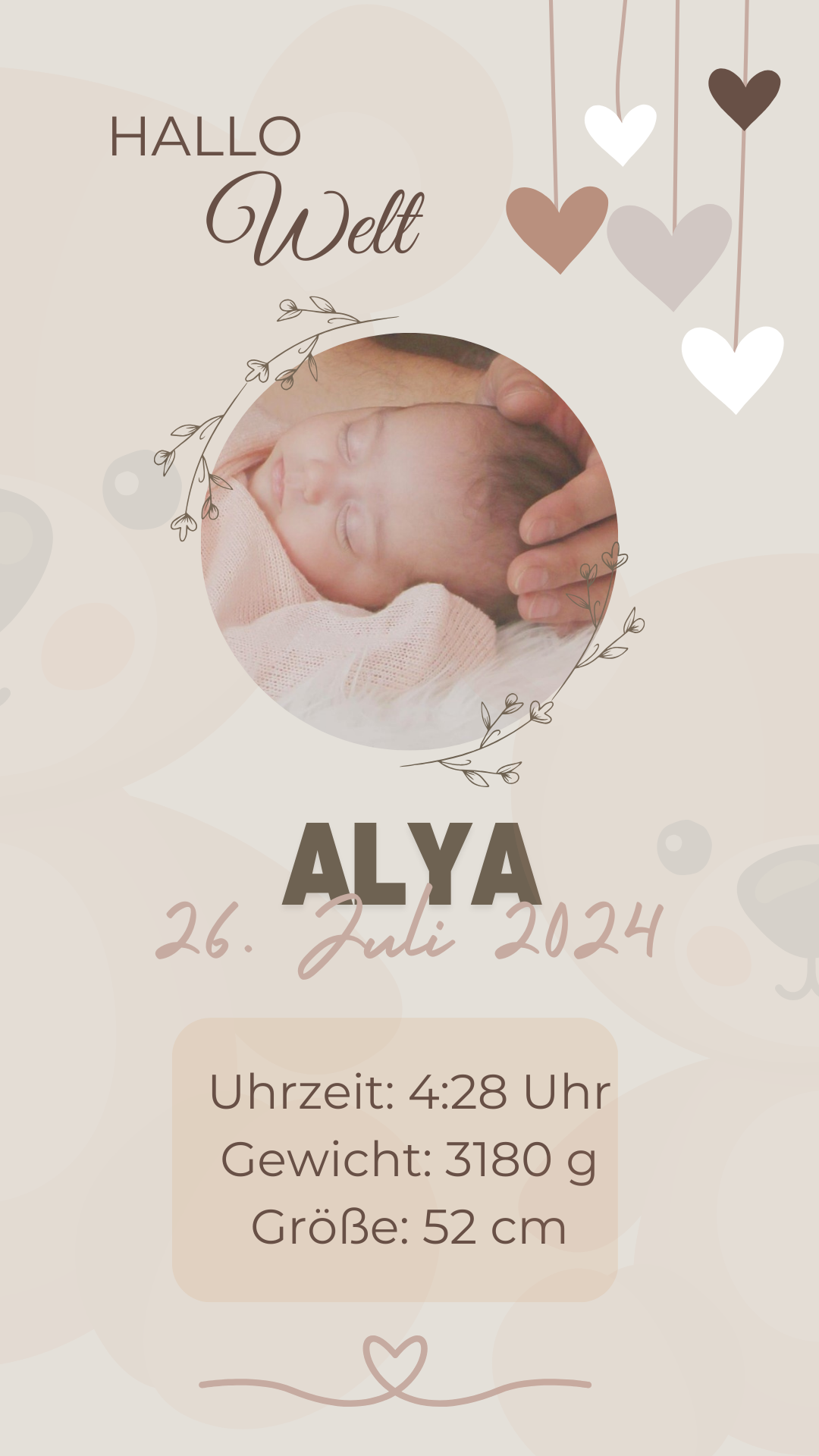 Hallo Welt Alya mit Bild