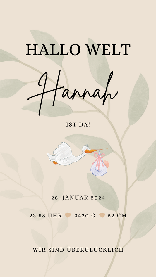 Hallo Welt Hannah ohne Bild