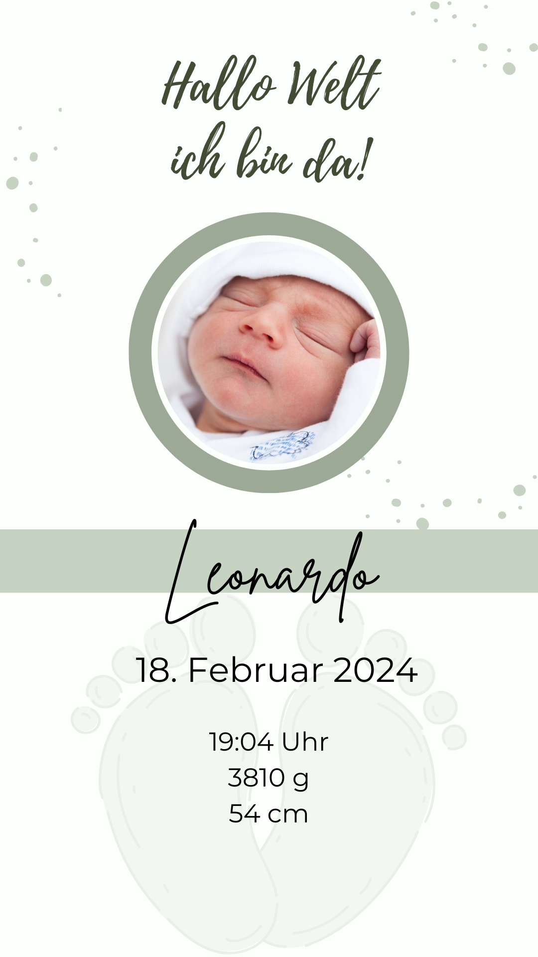 Hallo Welt Leonardo mit Bild