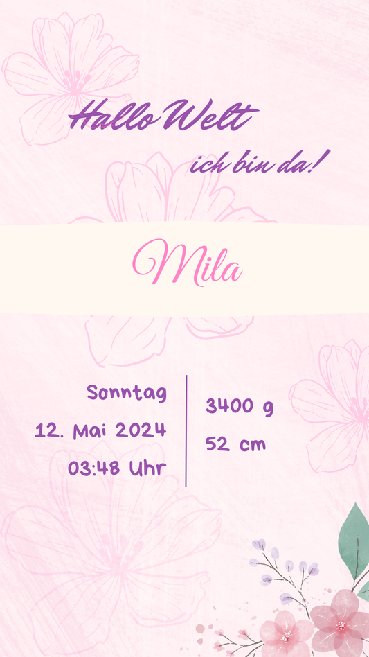 Hallo Welt Mila ohne Bild