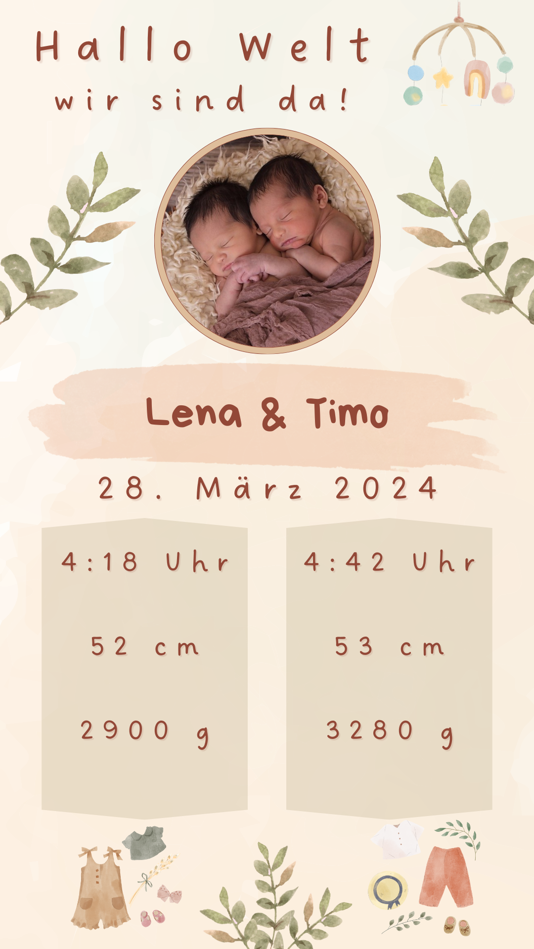 Hallo Welt Twins1 mit Bild