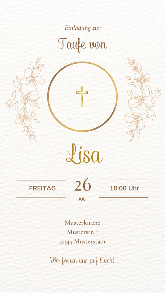 Taufe Lisa ohne Bild