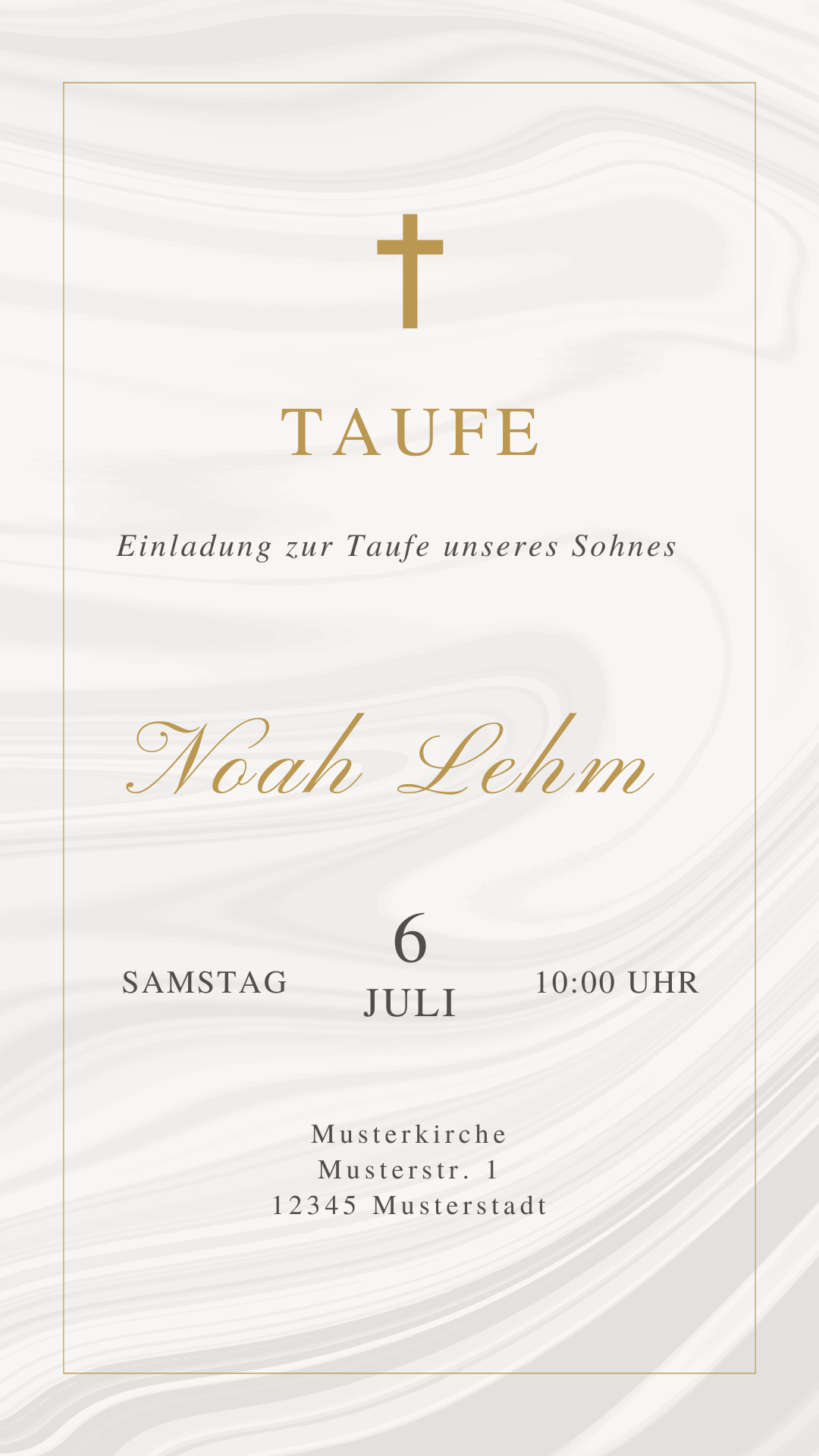 Taufe Noah ohne Bild